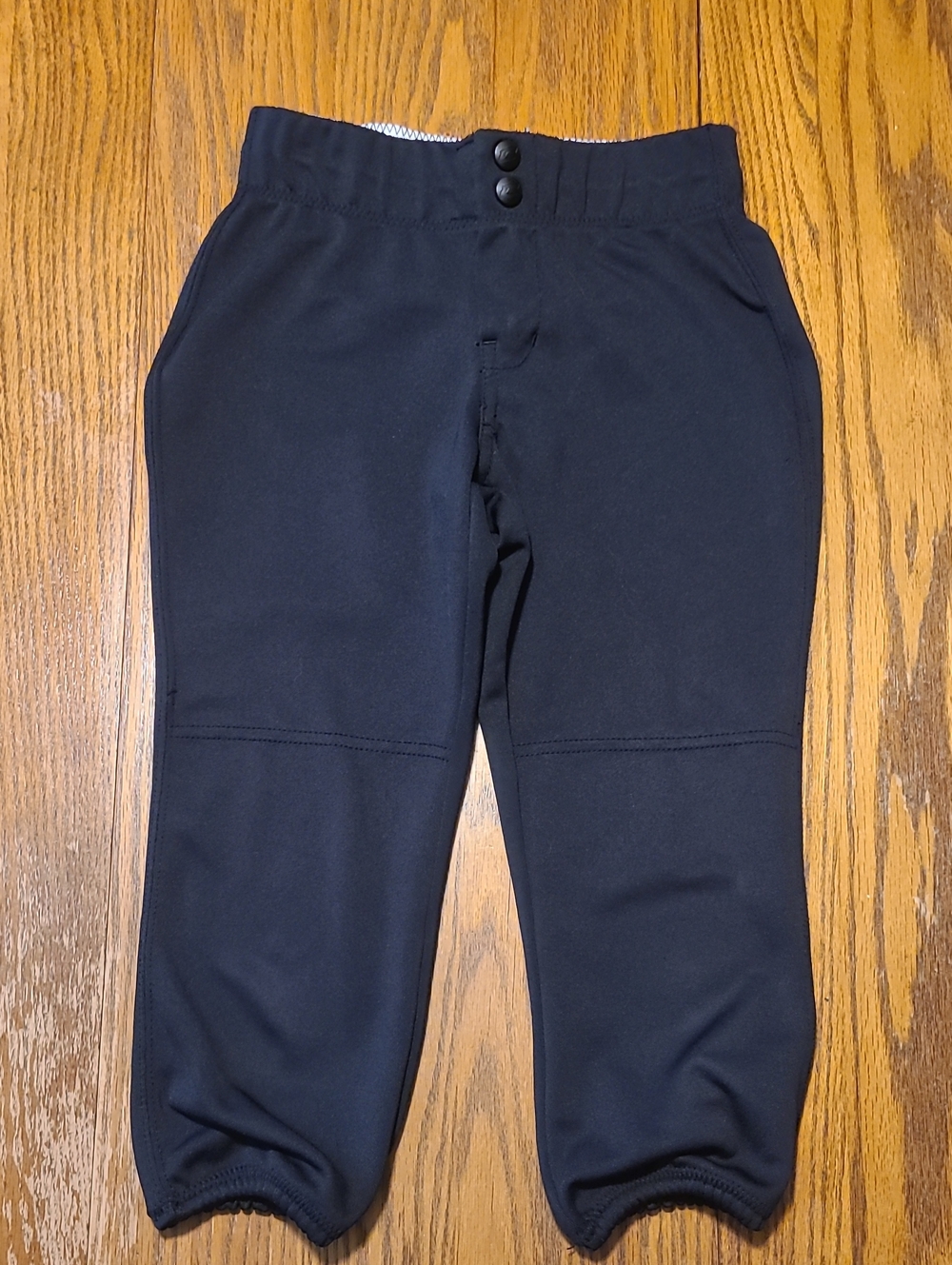 Champro Girl's Black Athletic Softball Stretch Pants - Medium